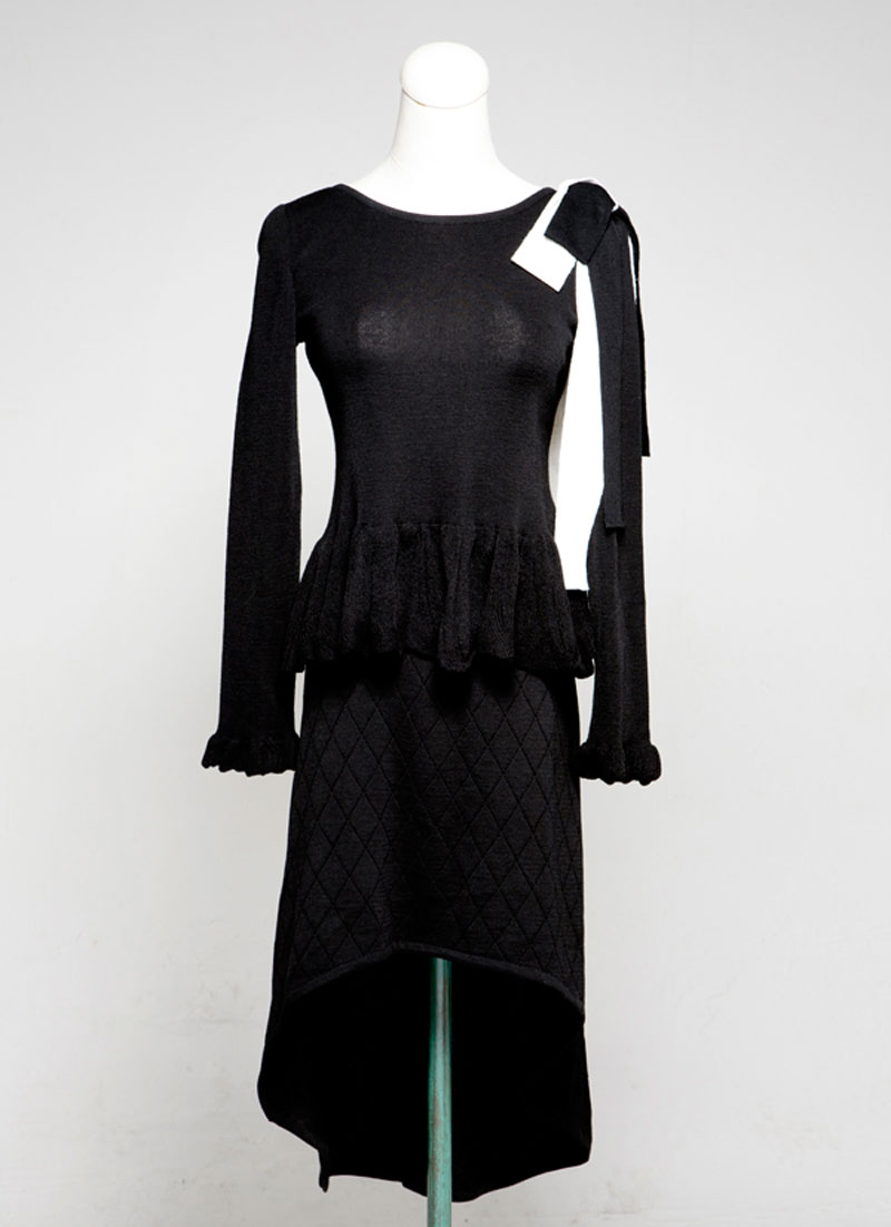 Long Sleeve Knit Dress designed separable ...